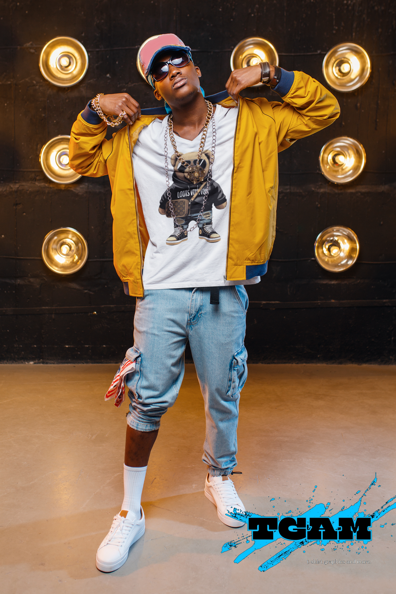 Designer Bear Graphic T-Shirt