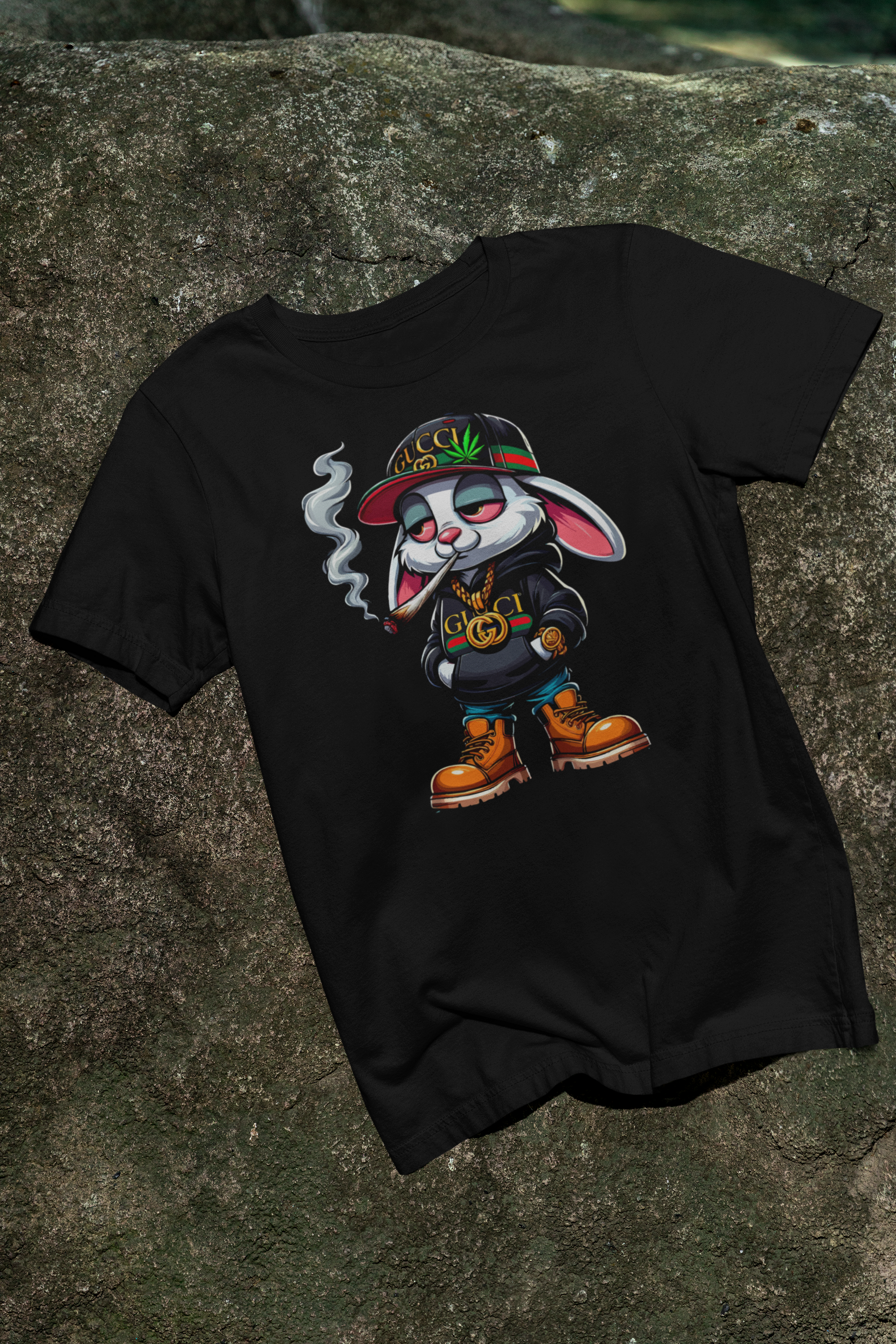 Blazed Bunny Graphic T-Shirt