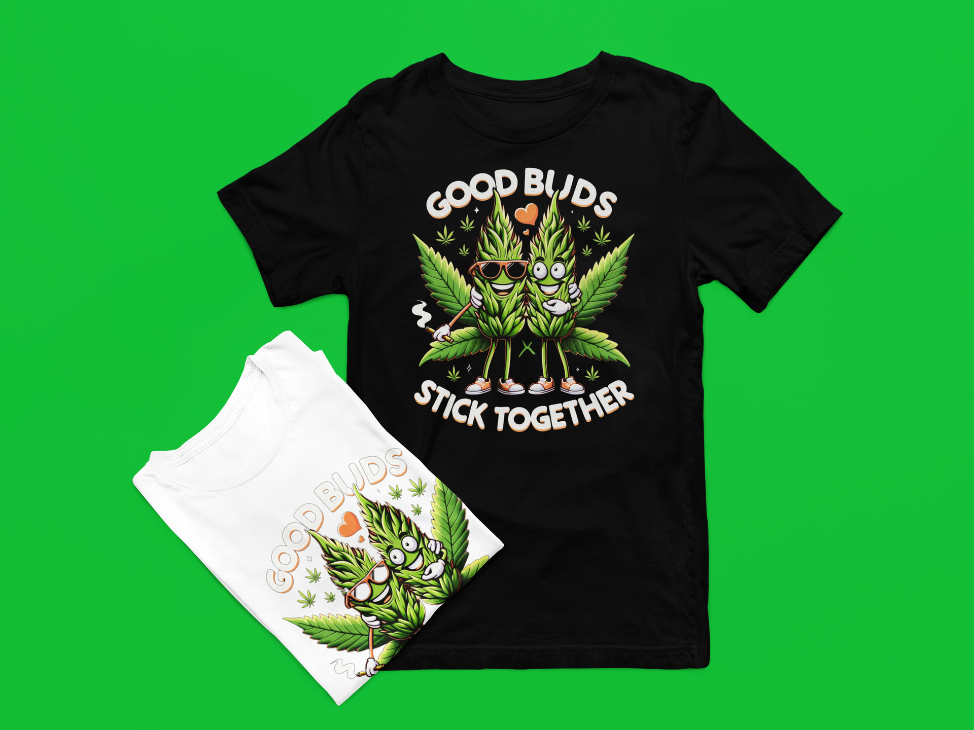 Good Buds Stick Together Graphic T-Shirt