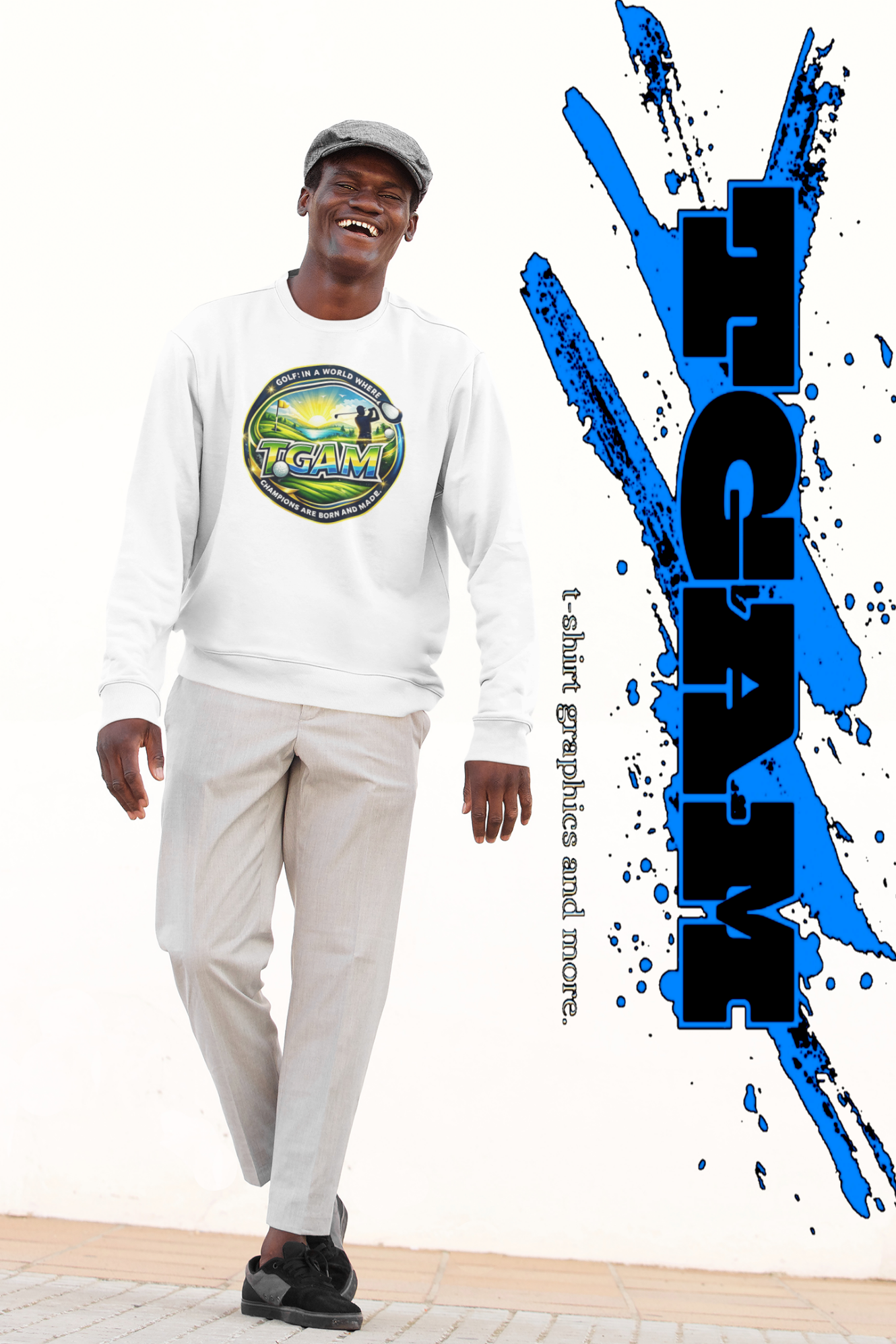 TGAM Golfing Graphic Crew Neck
