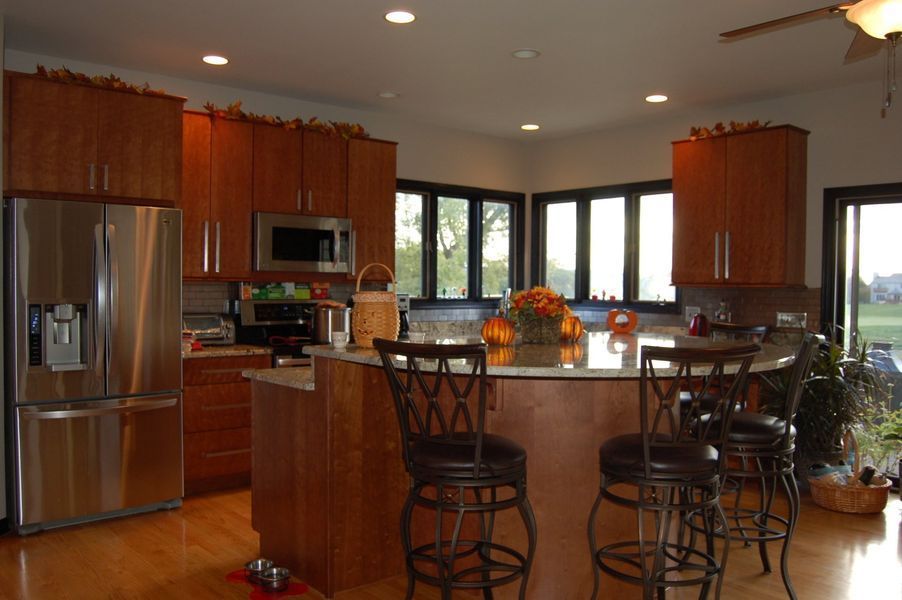 Custom kitchen wooden cabinets