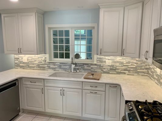 White theme of kitchen