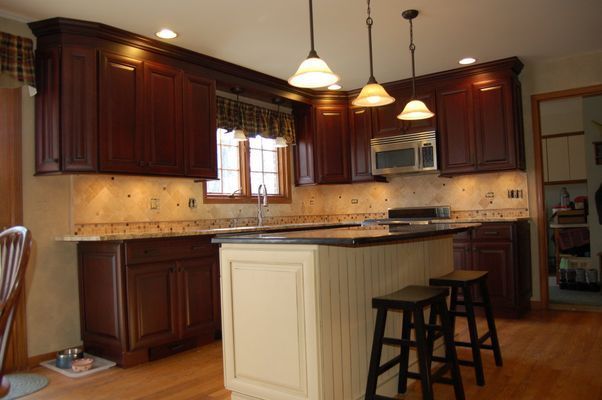 Kitchen with a large island