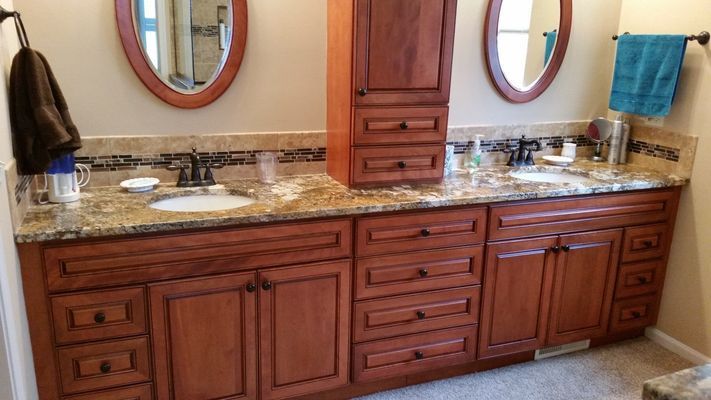 Wide bathroom cabinets