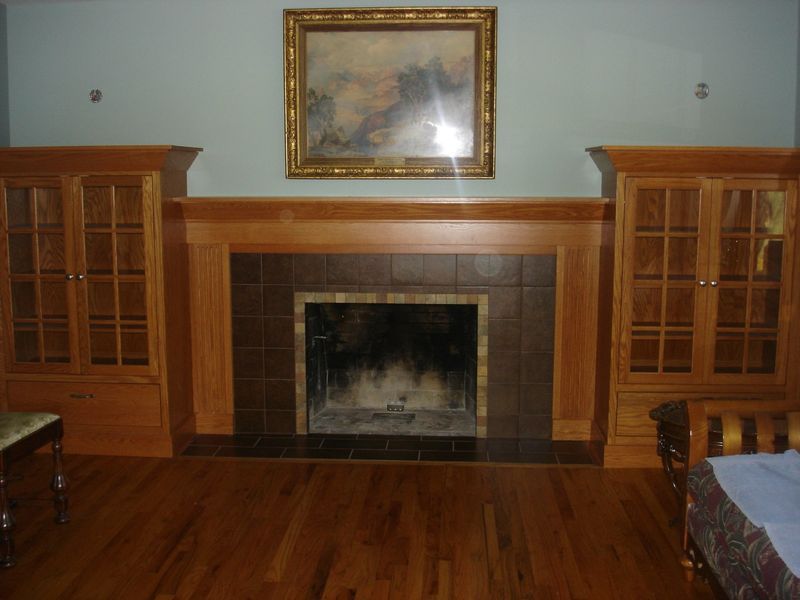 Fireplace cabinets