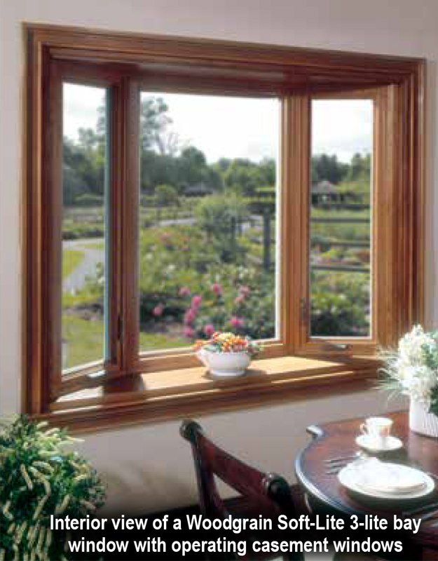 Bow window with wood trim Amherst, NY