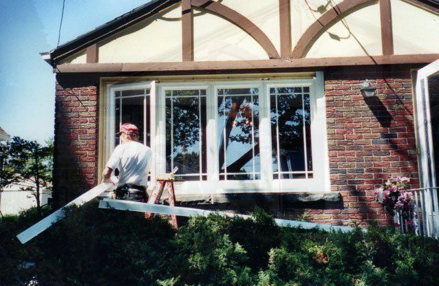 Window Installation of a etched glass windows Grand Island, NY