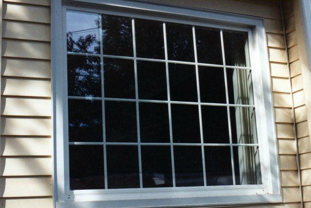 Single Window Installation with white grid Kenmore, NY