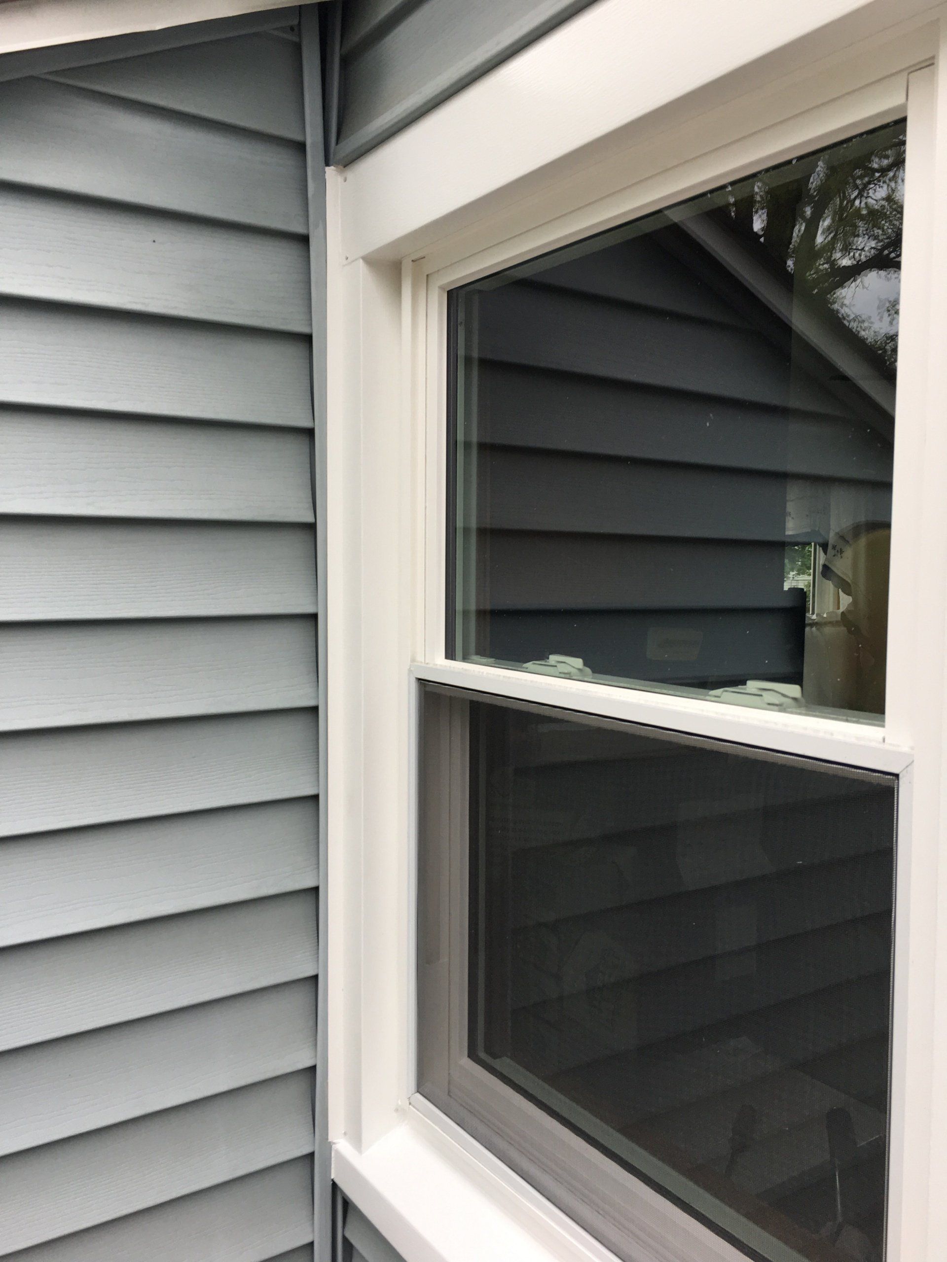 window on sided house