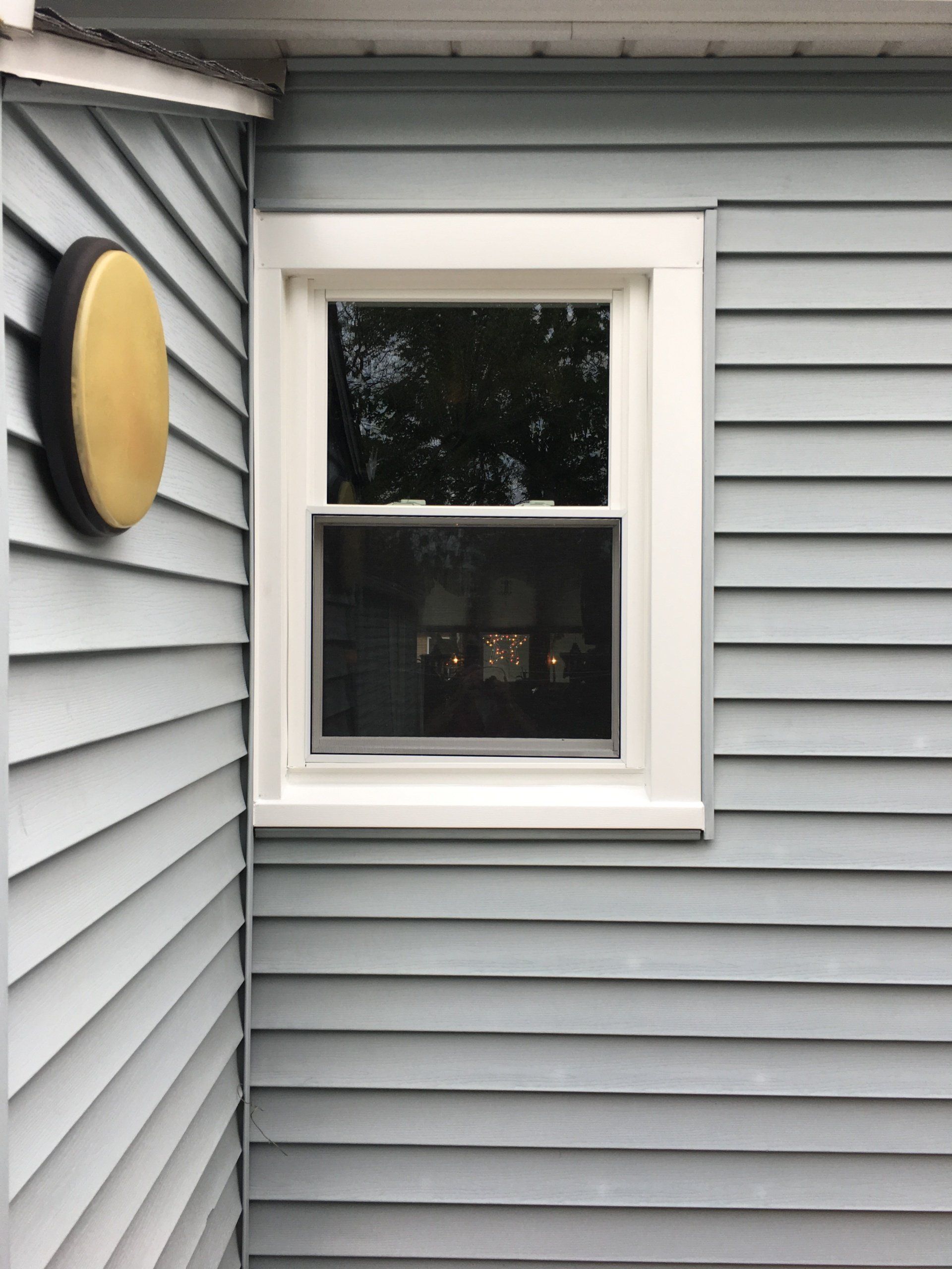 window on sided house