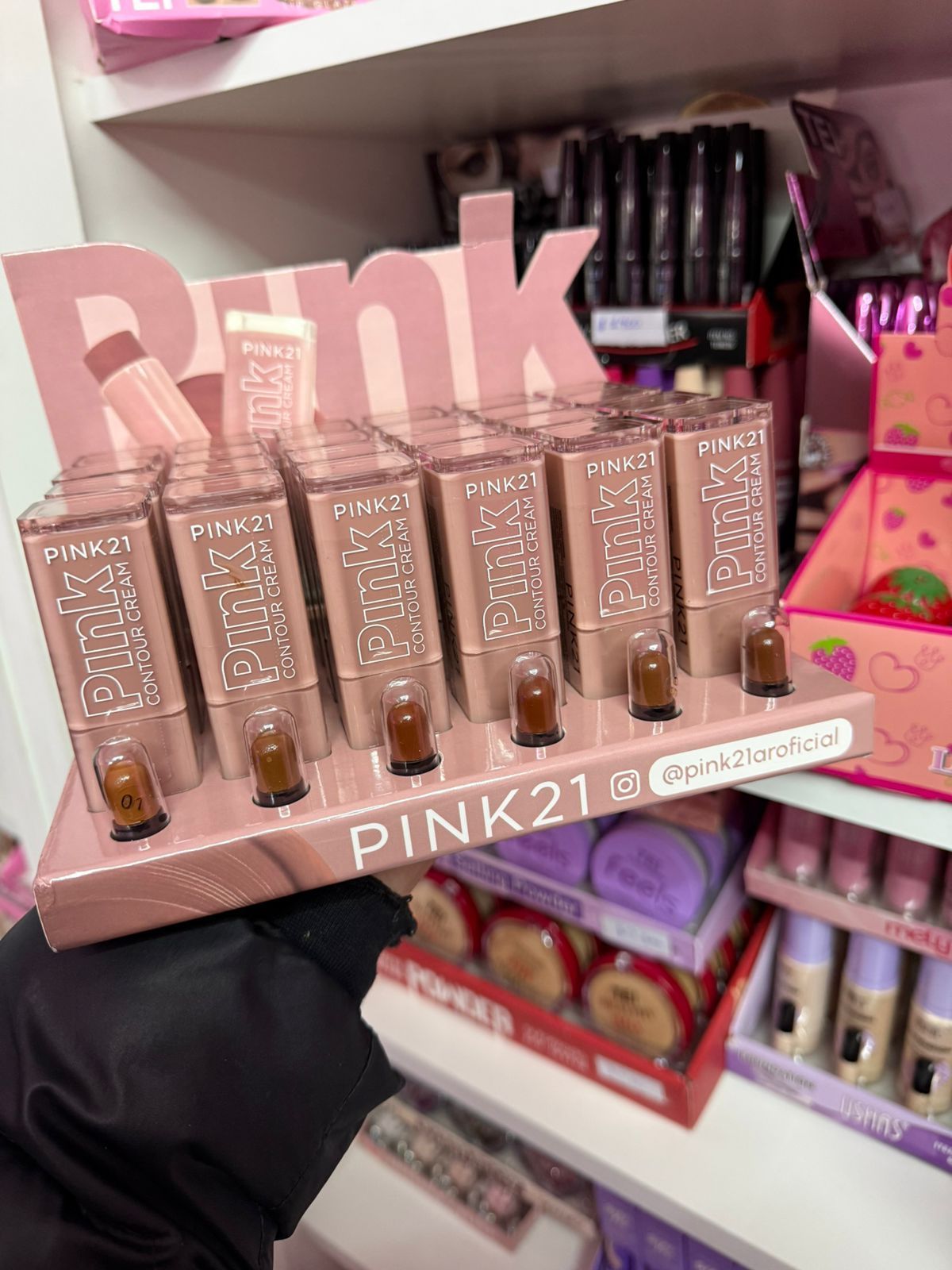 contorno en barra pink21