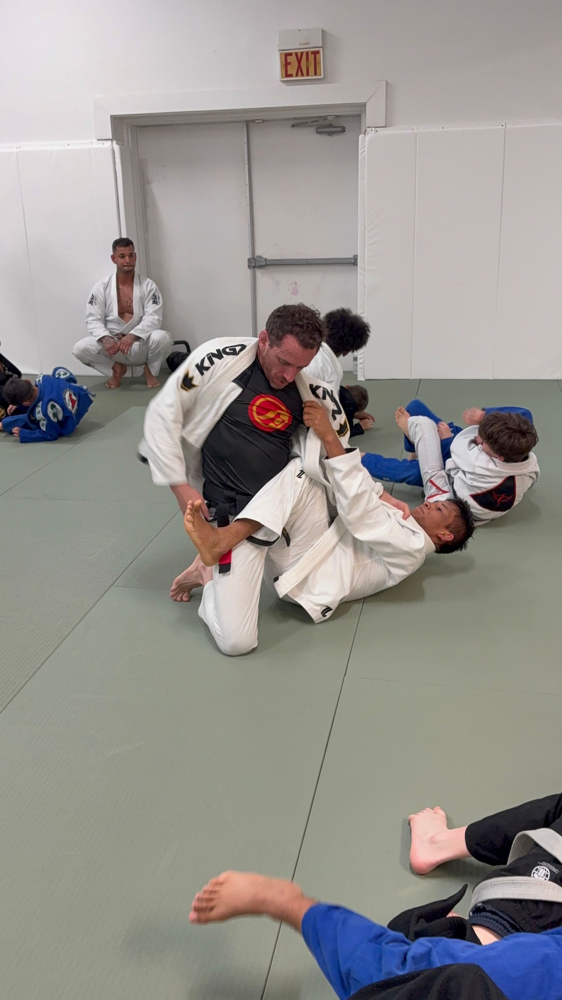 Adults training Brazilian Jiu-Jitsu at Phoenix Brazilian Jiu-Jitsu and Martial Arts School.