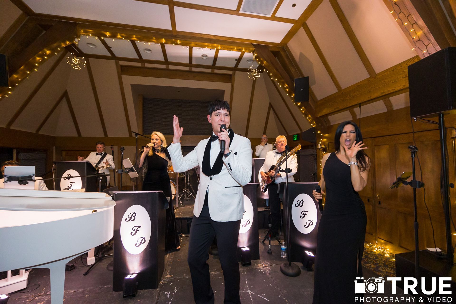 live wedding singer on stage