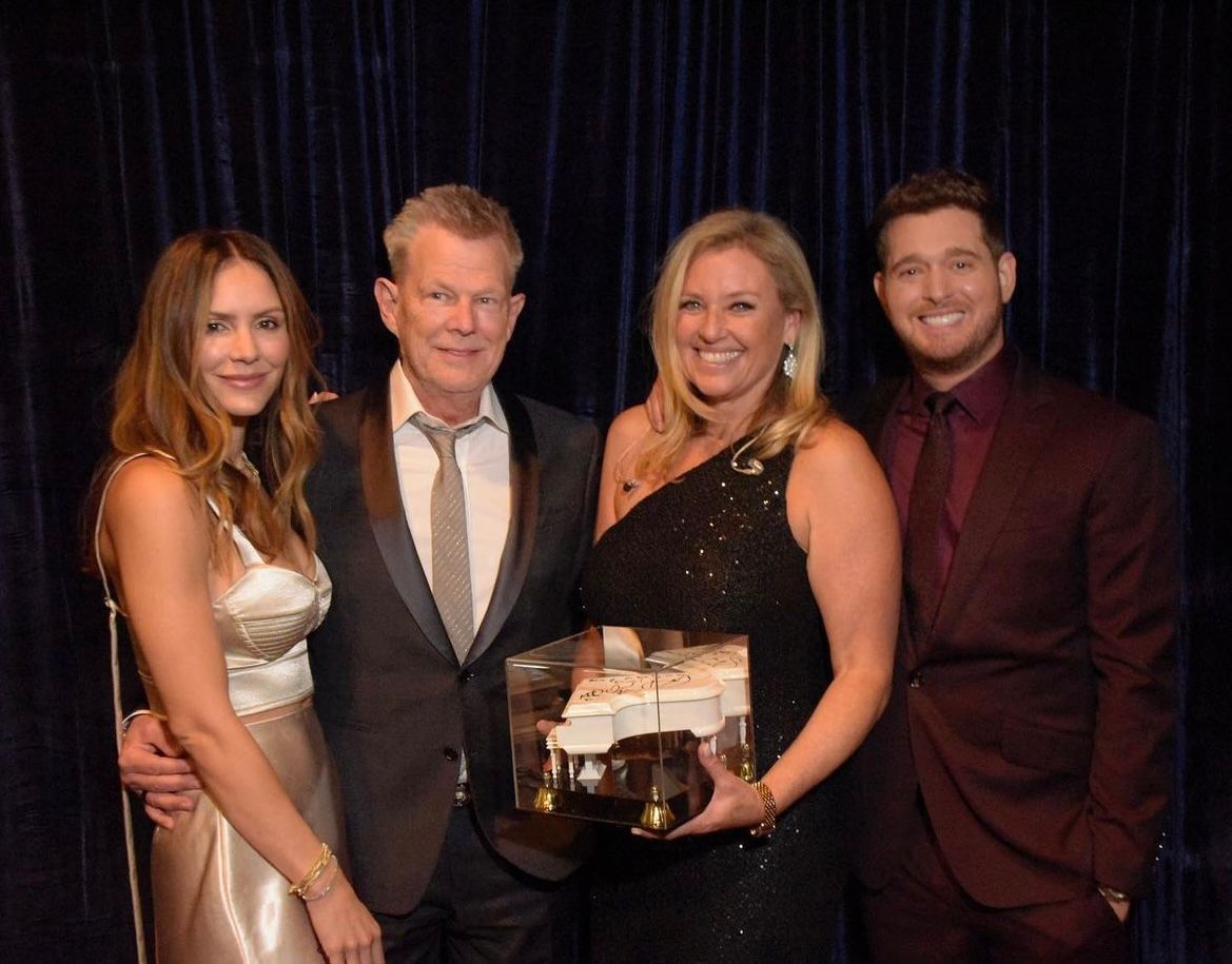 Bonnie Foster with Michael Buble and Private Party Guests