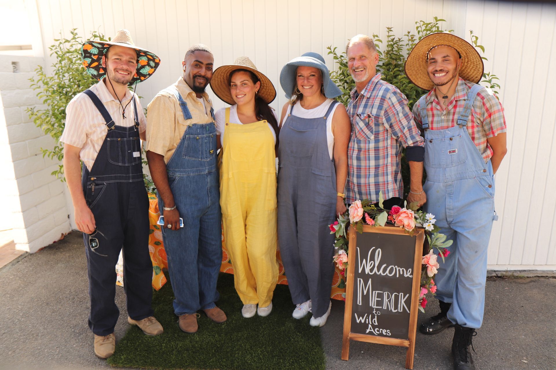 Merck corporate event attendees with Wild Acres owners