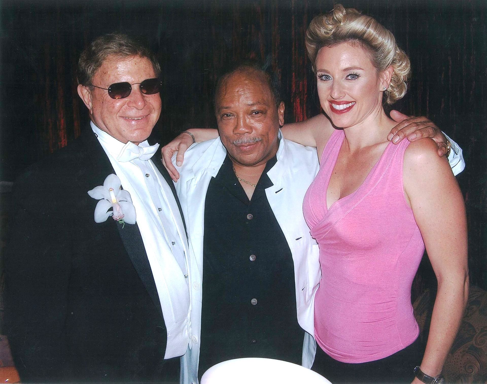 Wayne Foster, Bonnie Foster, and Quincy Jones