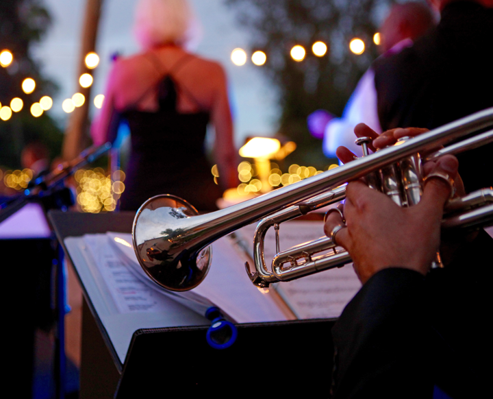trumpet in live wedding band