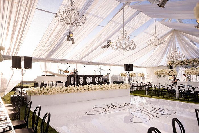 Beautiful wedding reception in southern California featuring Bonnie Foster Productions