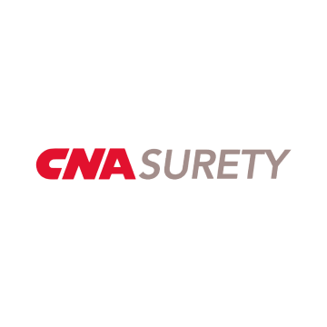 CNA Surety logo in red and gray on a white background
