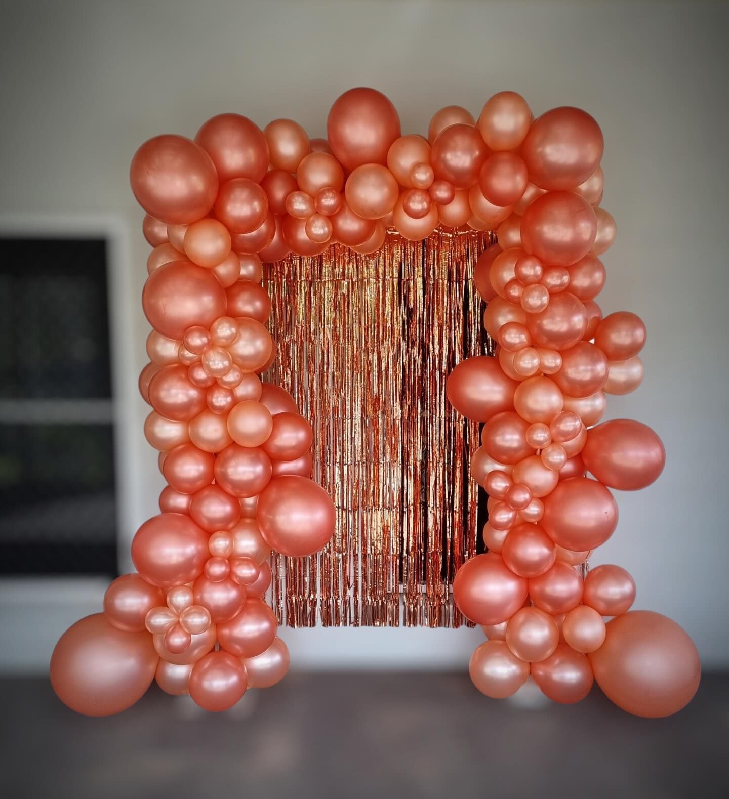 A White Circle With Pink Balloons and Red Hearts on It — Yeppoon Balloons & Party Supplies in Yeppoon, QLD