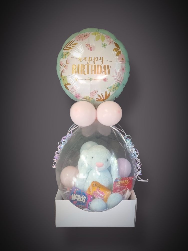 A stuffed balloon gift bag 