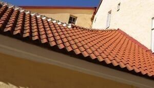 Tiled Roof of House