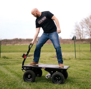 electric wagon for moving nursery plants