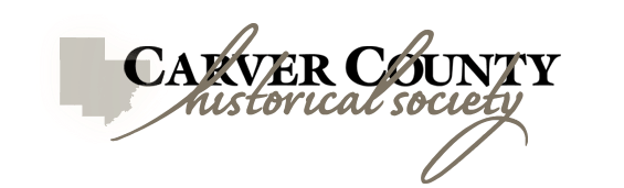 The logo for the carver county historical society
