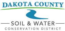 The logo for the dakota county soil and water conservation district.