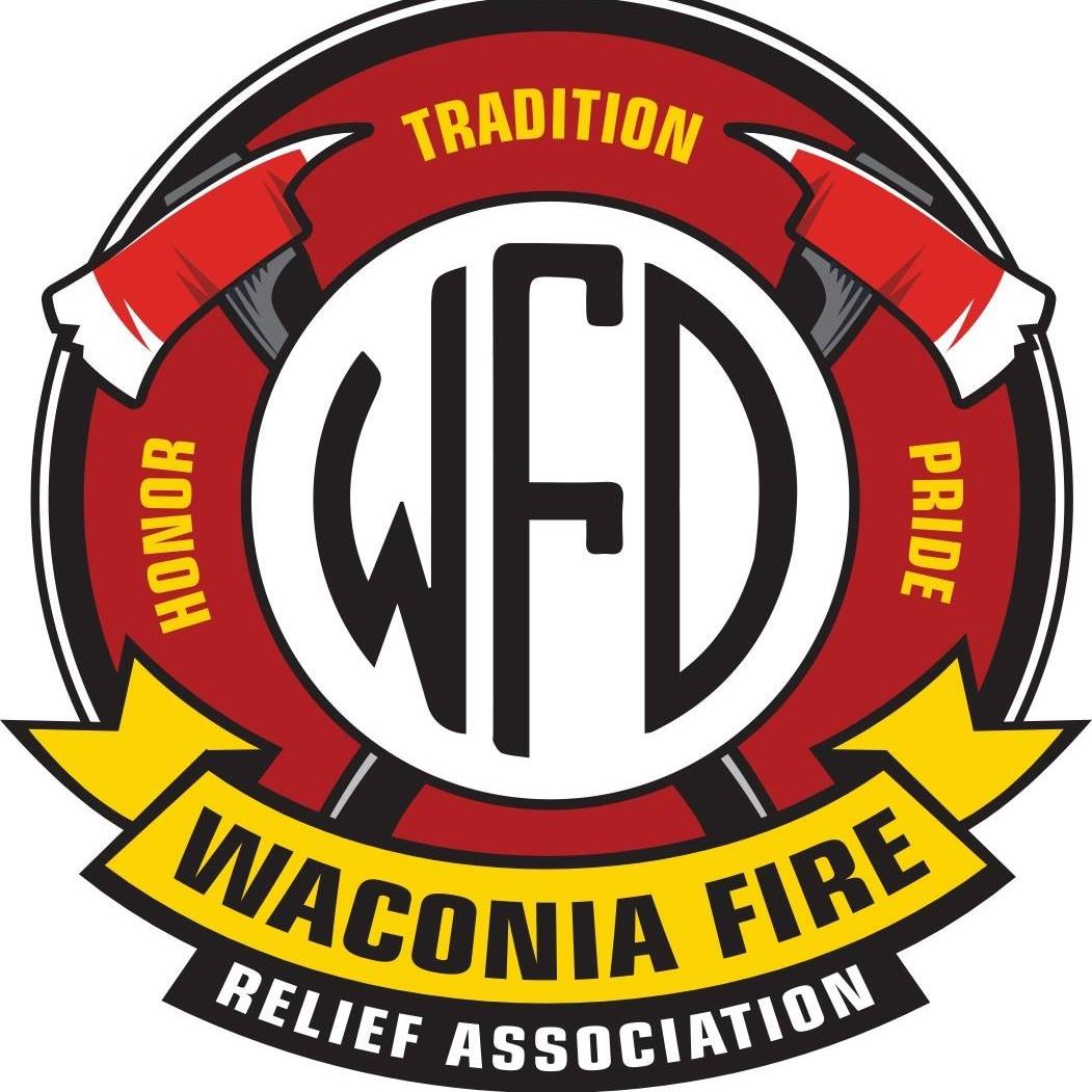 A logo for the waconia fire relief association