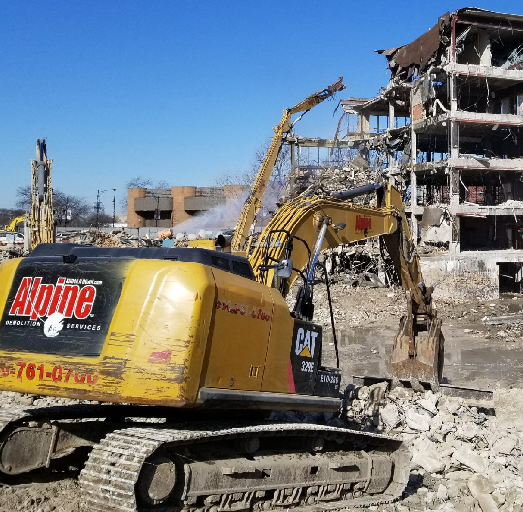 end of building demolition