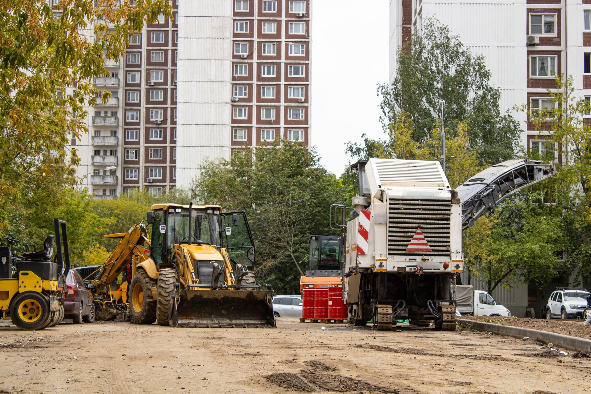 Demolition and city planning in urban areas.