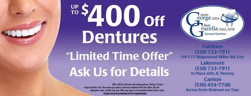 Coupon $400 Off Dentures