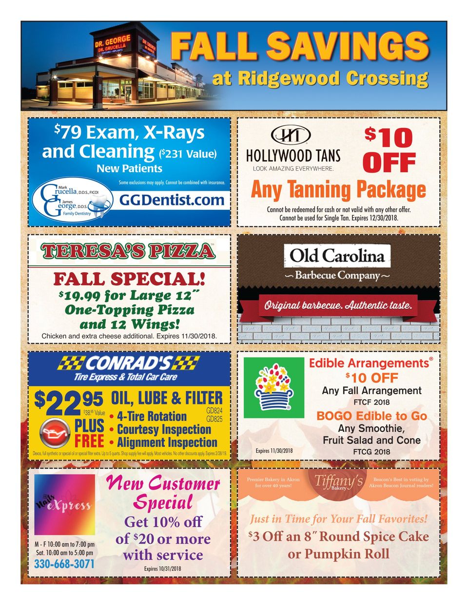 Fall Savings at Ridgewood Crossing Shopping Center