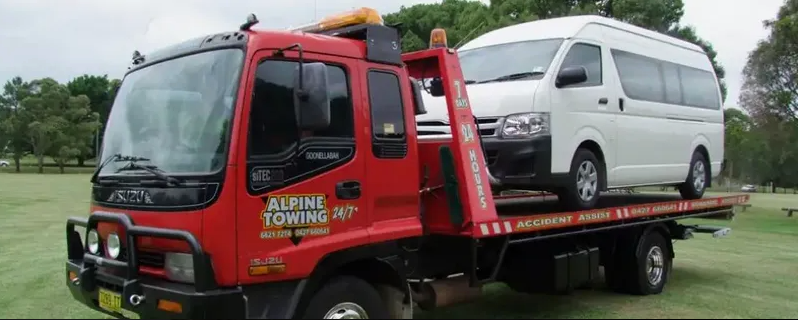 Broke Down Vehicle is Being Towed  — Alpine Towing Services in Lismore, NSW