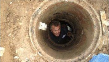 Technician in Manhole — Ogden, UT — Mike Bachman Plumbing