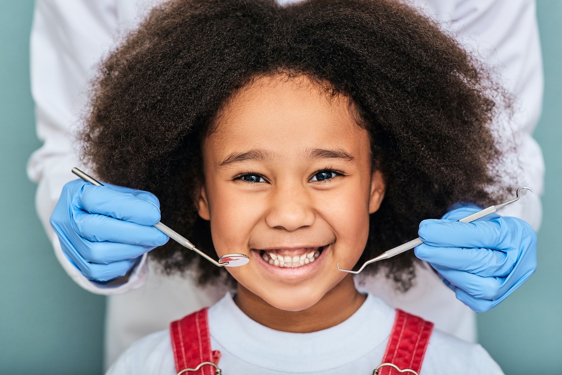 Little Girl Dental Check-Up