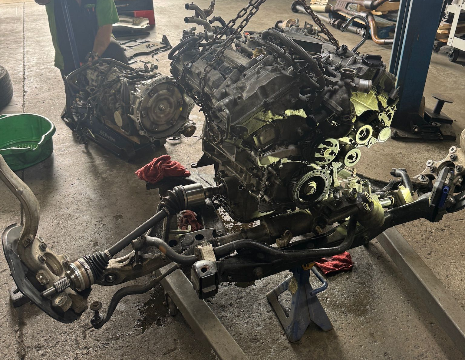 Engine Replacement Being Performed at Beachview Auto Service