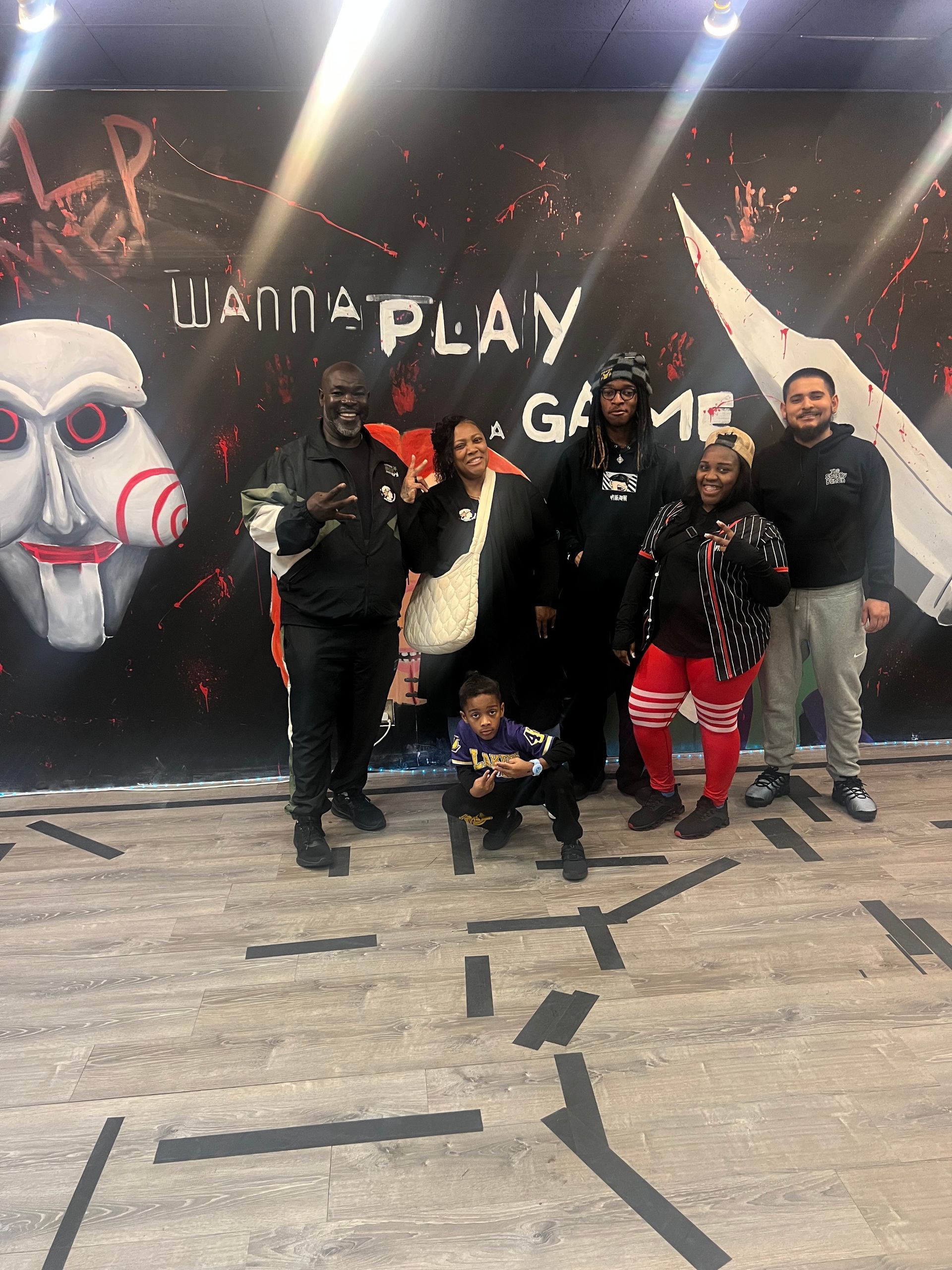 Group poses in front of 