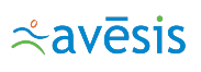 A blue and green logo for a company called avensis.