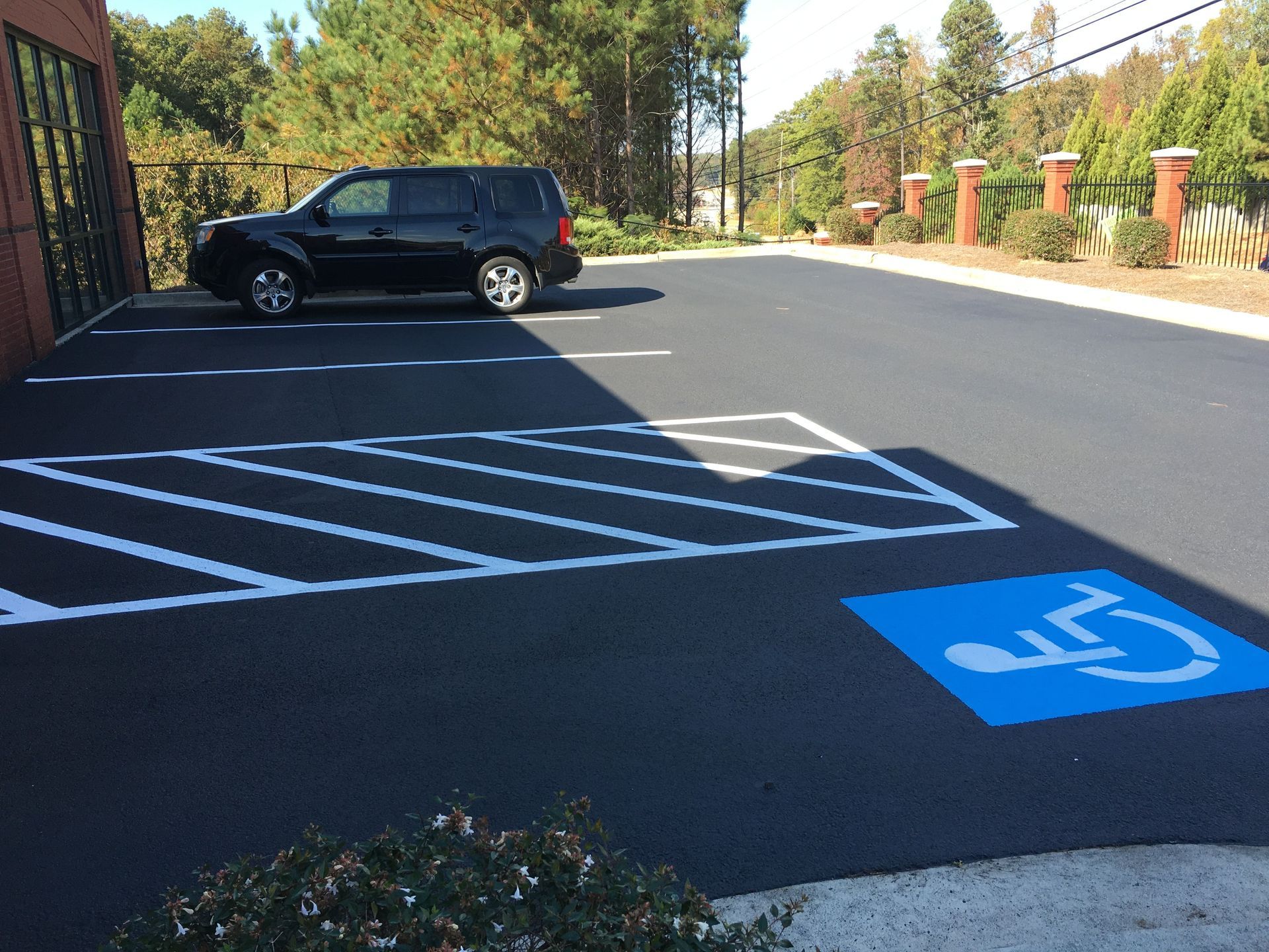 Doraville ADA parking lot striping