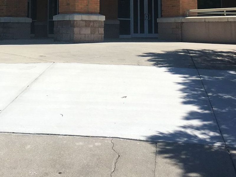 concrete sidewalk crack repair