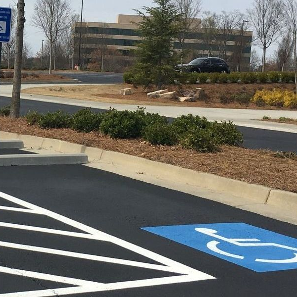 Dallas GA, ADA parking lot striping