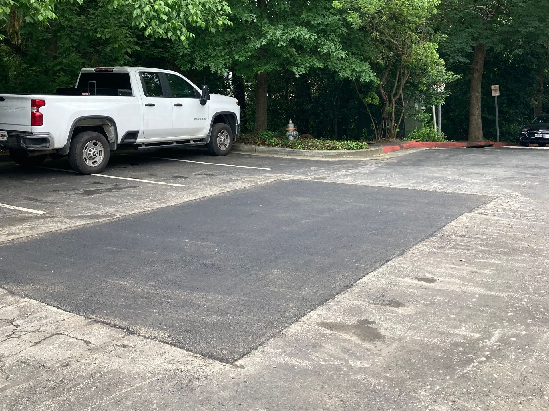 asphalt repair parking lot