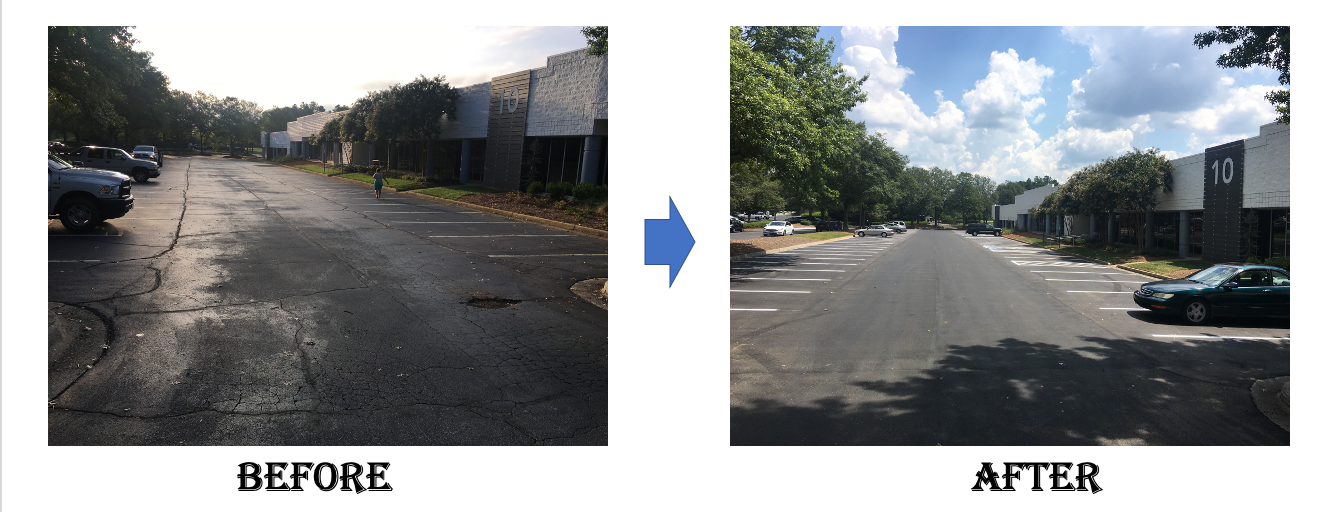 parking lot repairs & striping