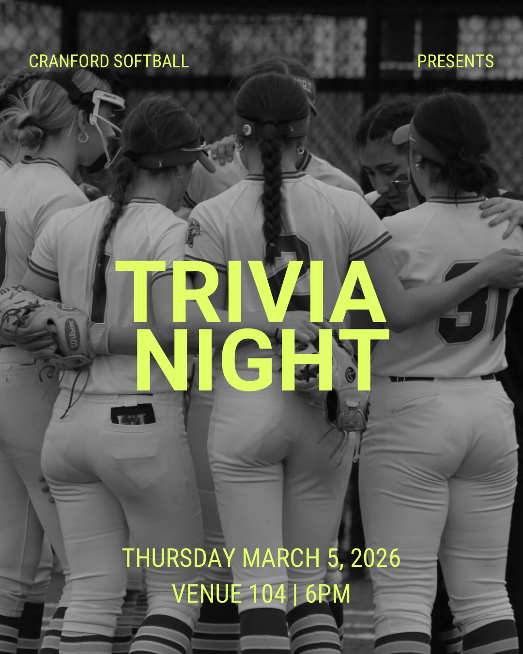 Cranford Softball Trivia Night!