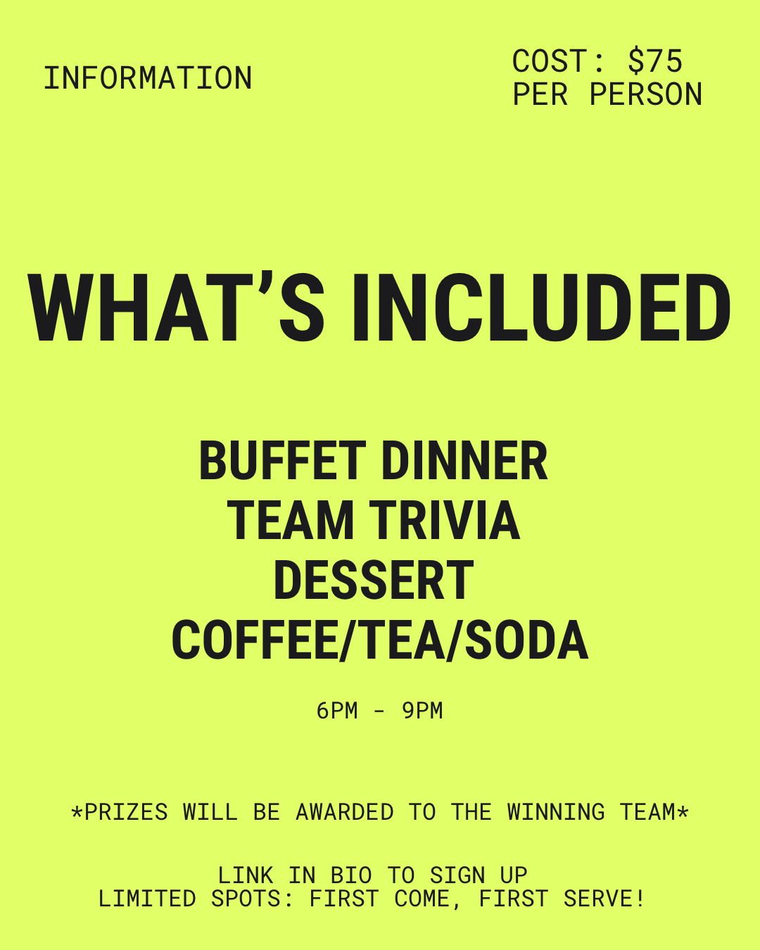 Cranford Softball Trivia Night!