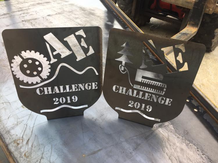 Metal plaques made to customer's own specification by MW Engineering & Fabrication Kirkcudbright Dumfries & Galloway Scotland