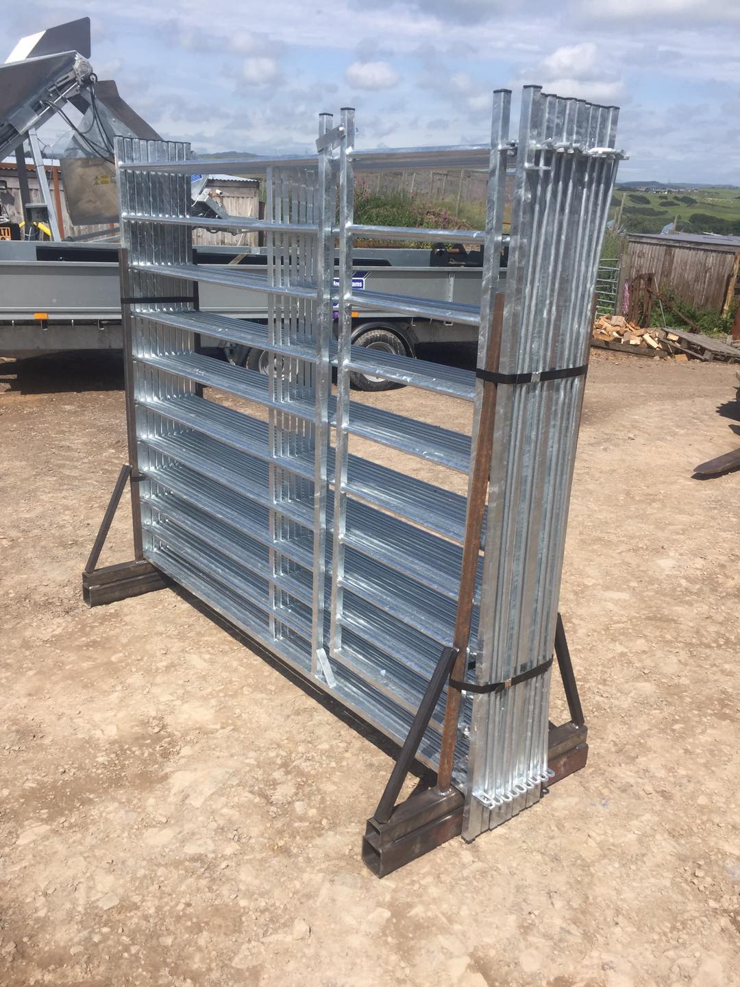 Goat or Alpaca Hurdles fabricated by MW Engineering & Fabrication Kirkcudbright Dumfries & Galloway Scotland