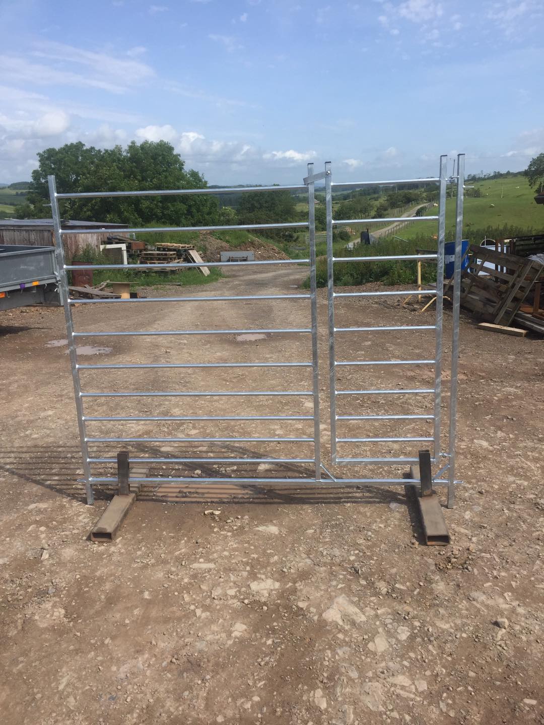 Goat and Alpaca hurdles fabricated by MW Engineering & Fabrication Kirkcudbright Dumfries & Galloway Scotland